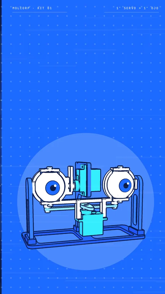 El Kit 01 sobre fondo azul